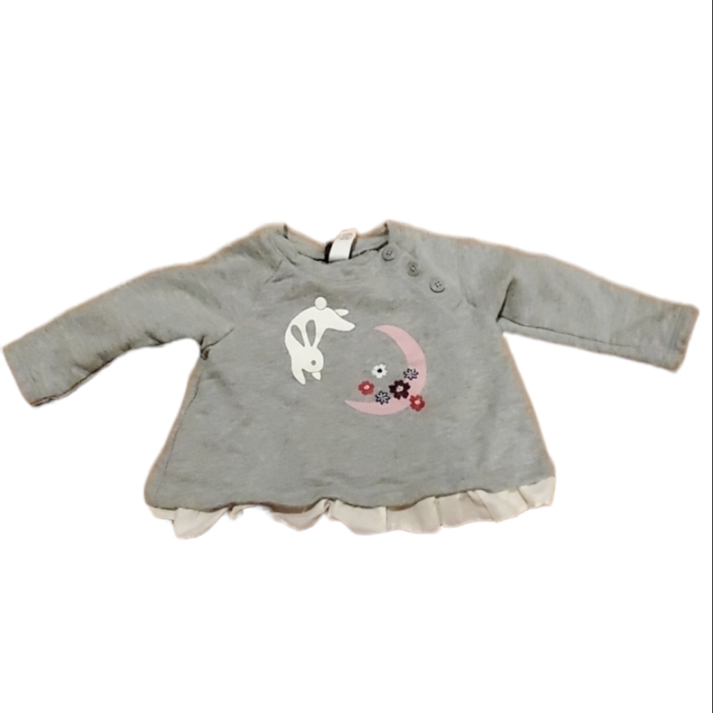 Tea Collection Bunny and Moon Long Sleeve Shirt